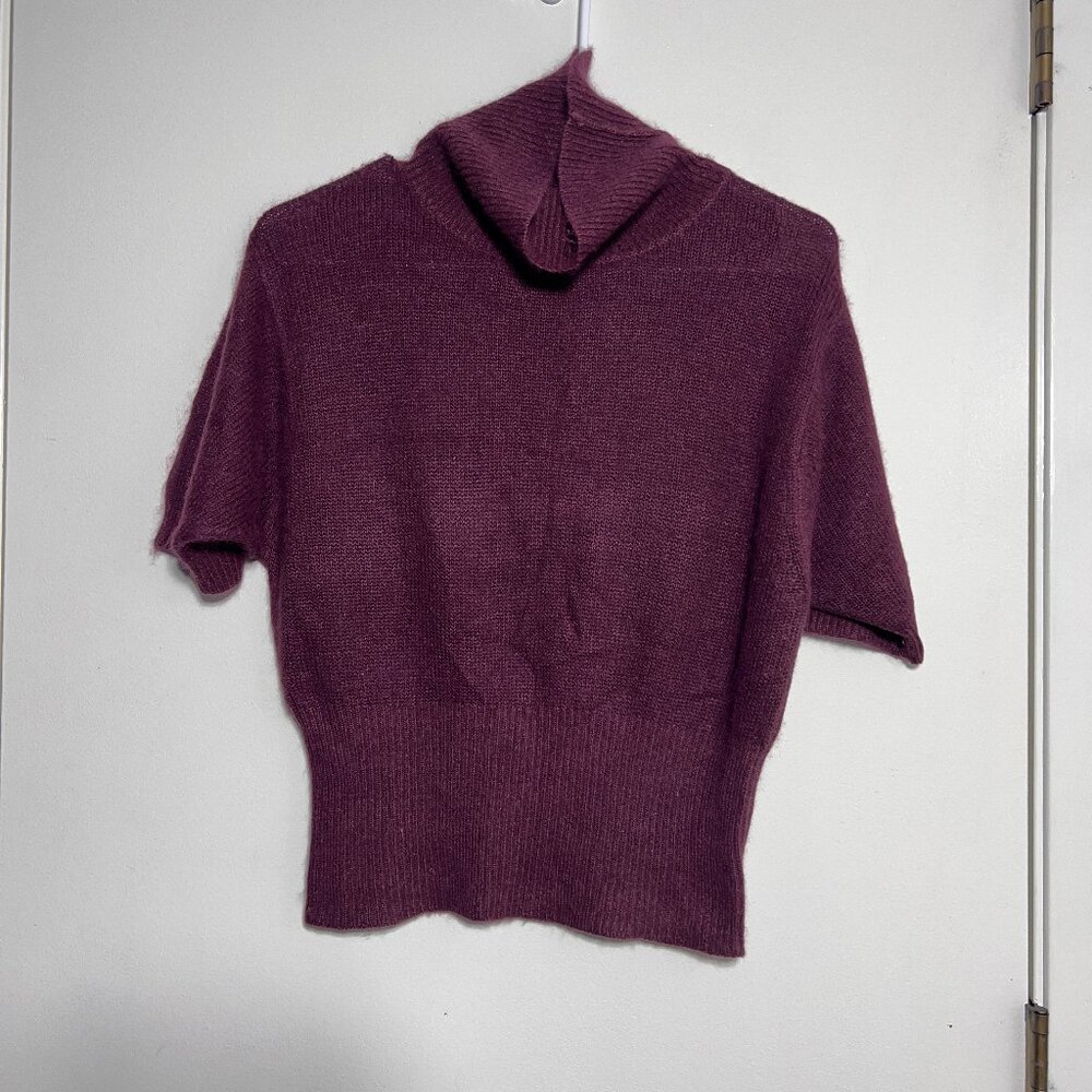Takeout New York Silk and Angora Blend Turtleneck Sweater Women's Size Large VTG